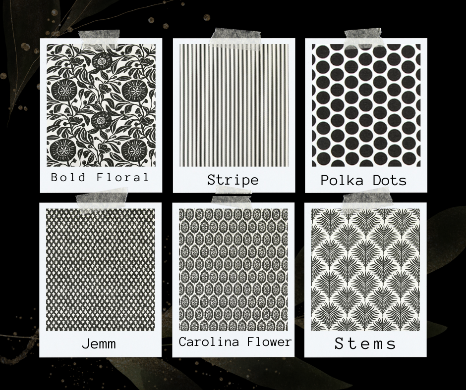 Patricia Black and White Line