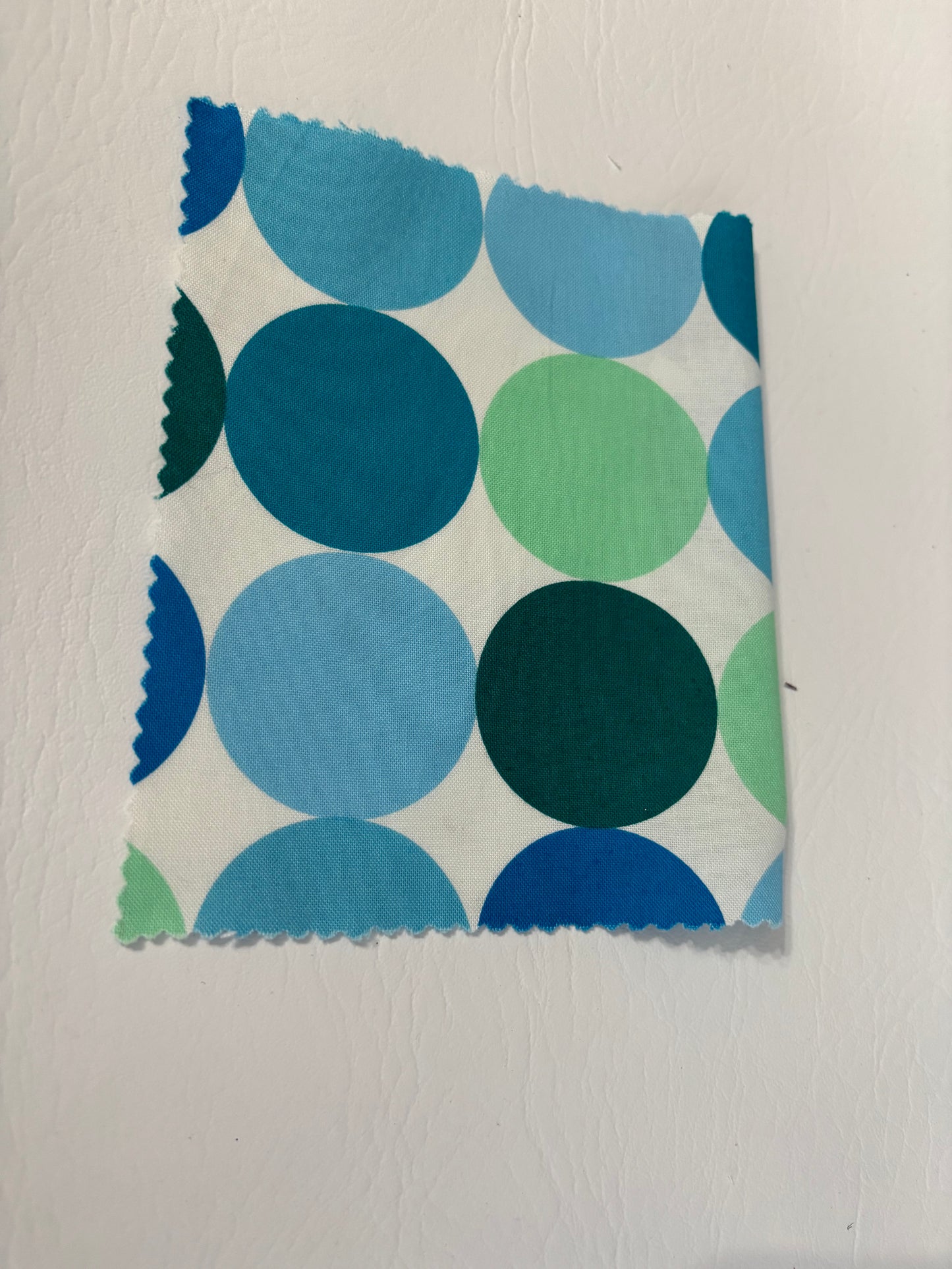Coin Purse Dots Blue Lime
