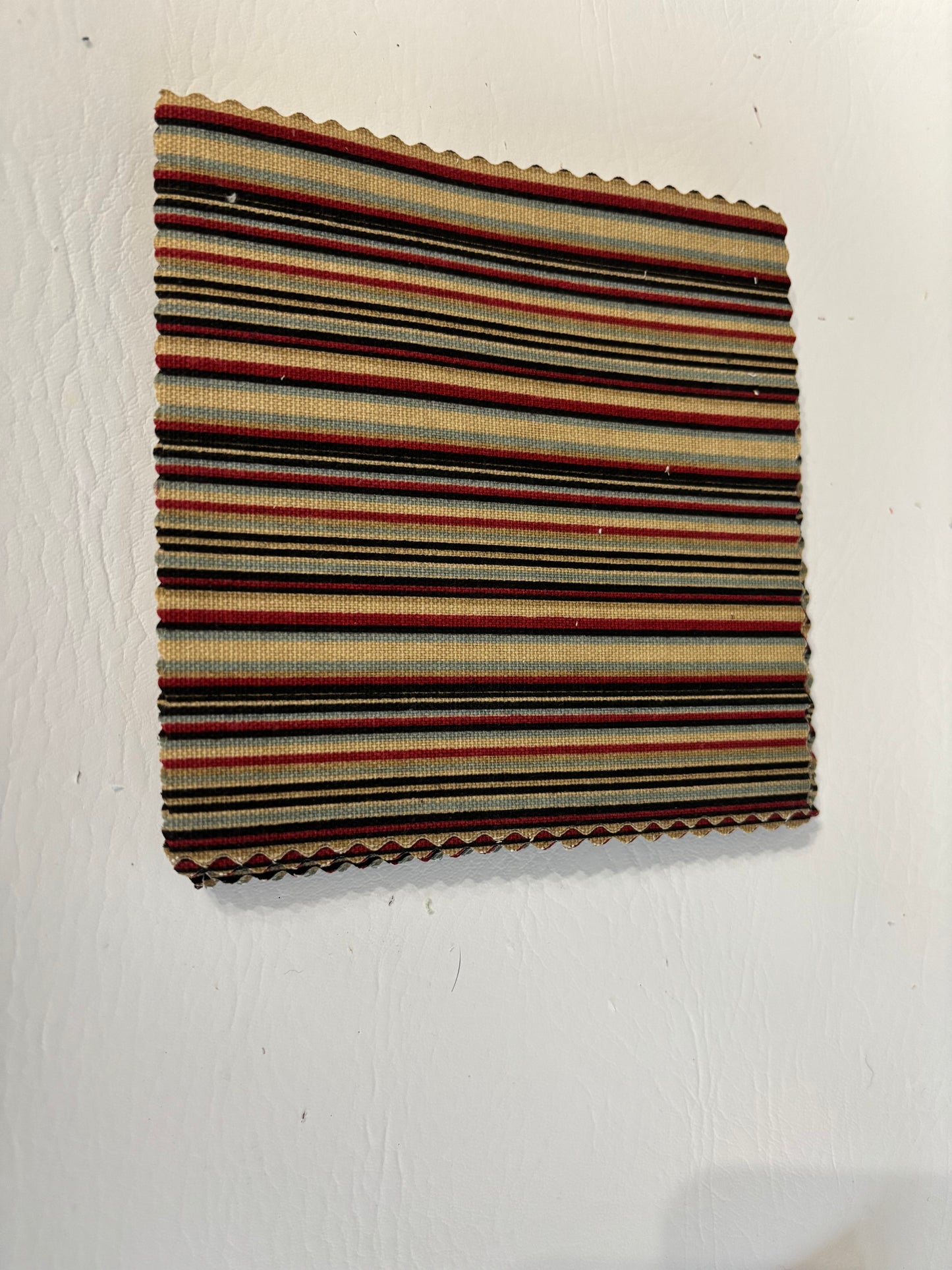 Coin Purse Brown Blue Red Tan Stripe