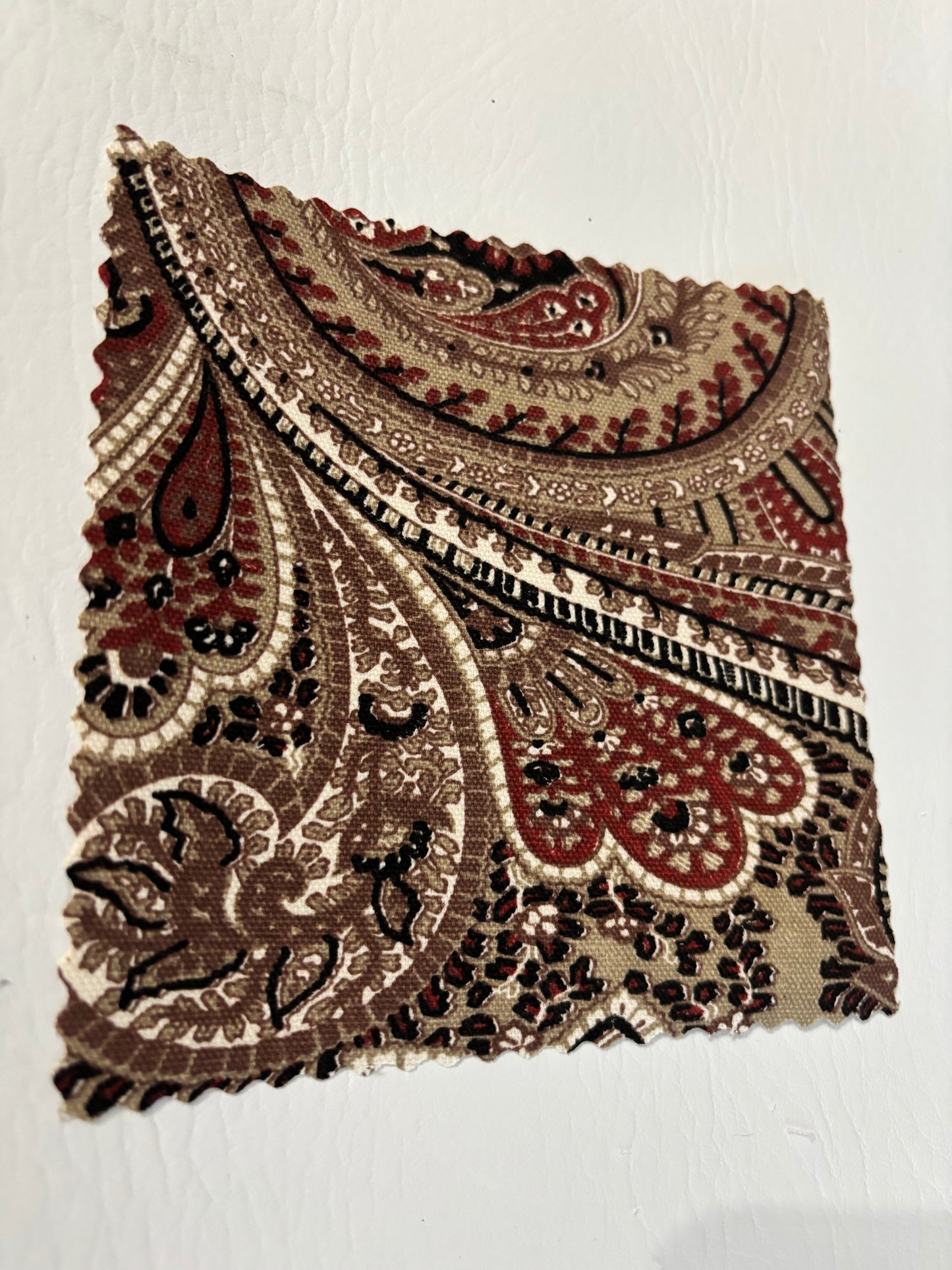 Coin Purse Brown Paisley
