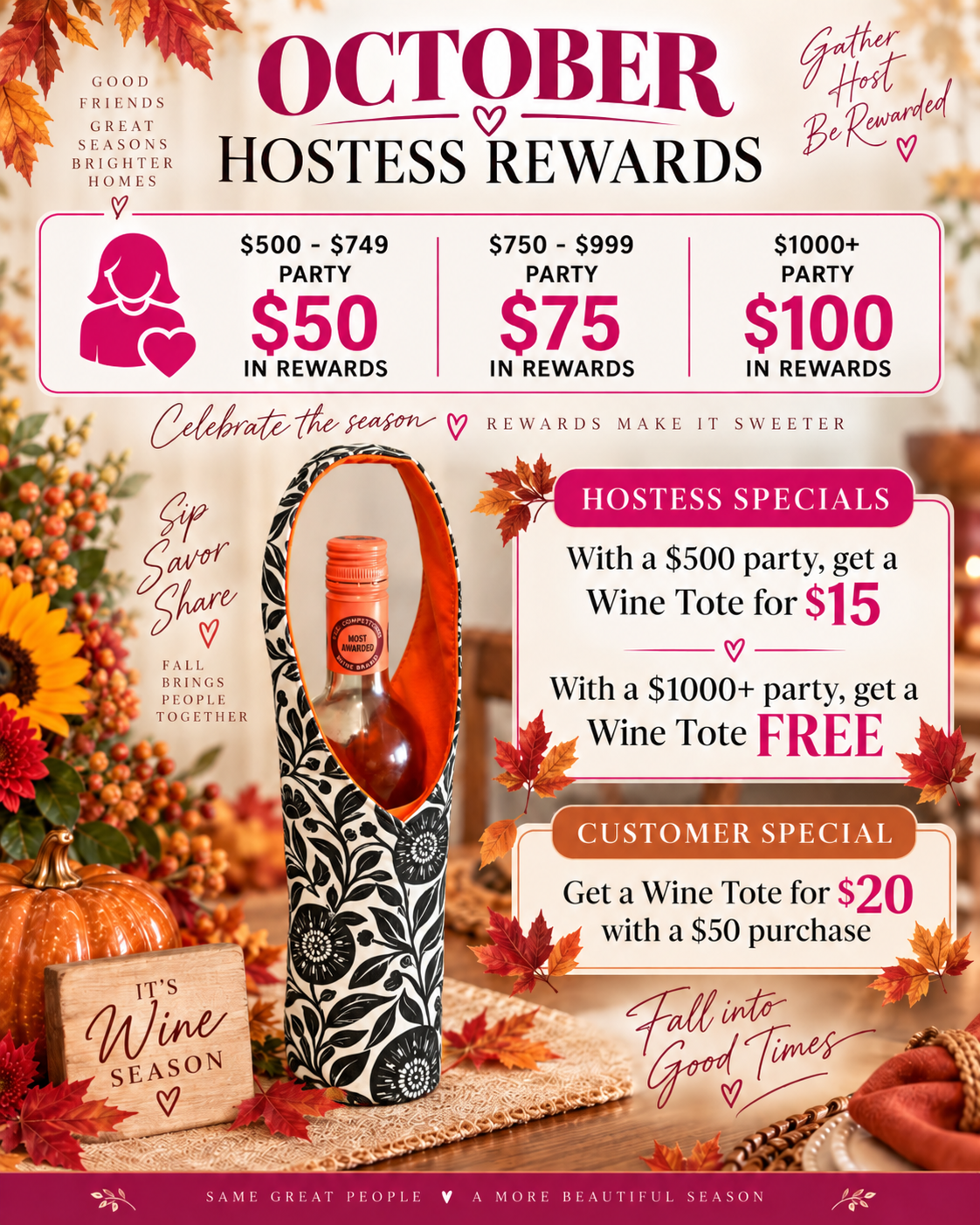 Hostess/Customer Special October 2026