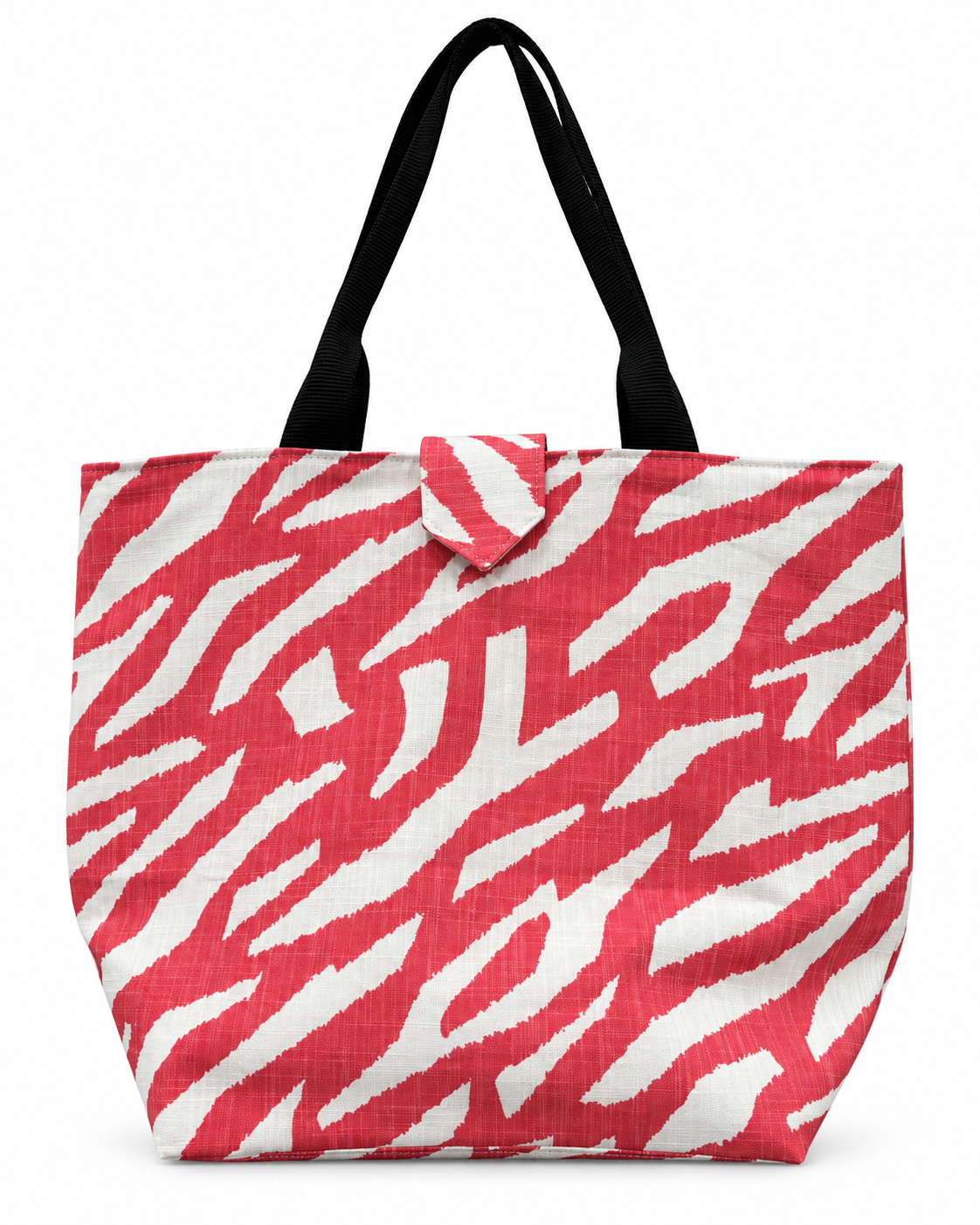 Curated Patricia in Coral White Print