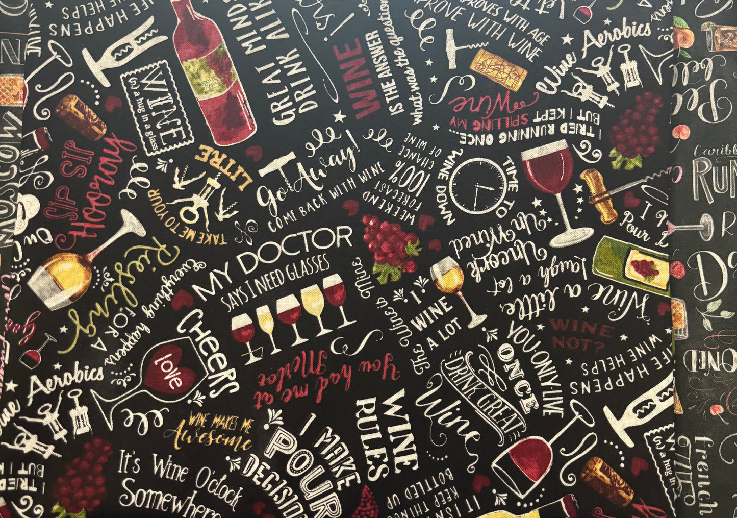 Wine Collection Cosmetic Bag Tuesday DOD