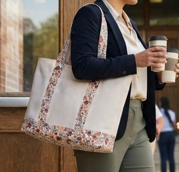 Mikayla Tote Brown Floral
