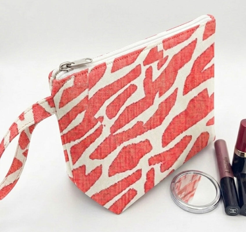 The Savage Grace Cosmetic Bag Coral
