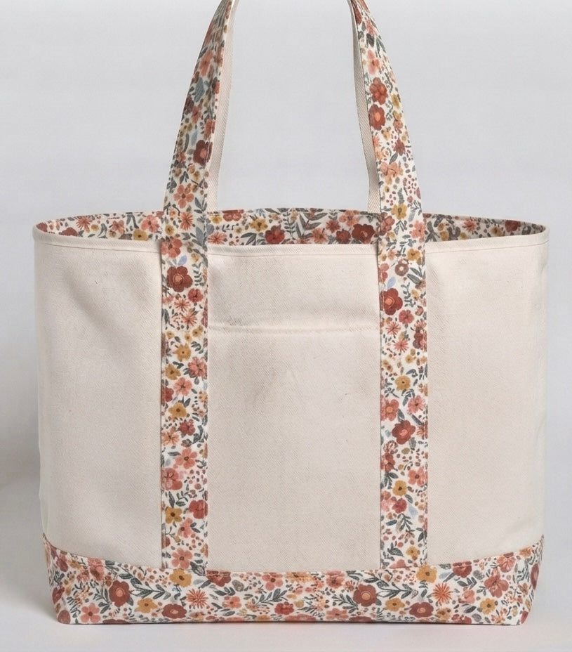 Mikayla Tote Brown Floral