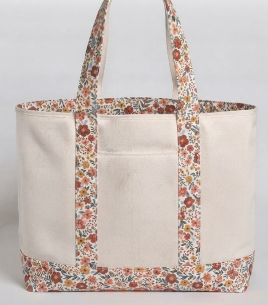 Mikayla Tote Brown Floral