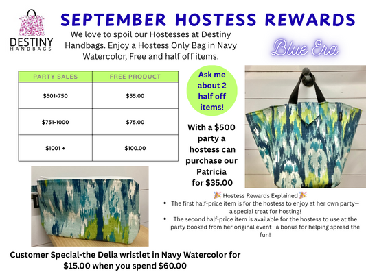 September Hostess Bag