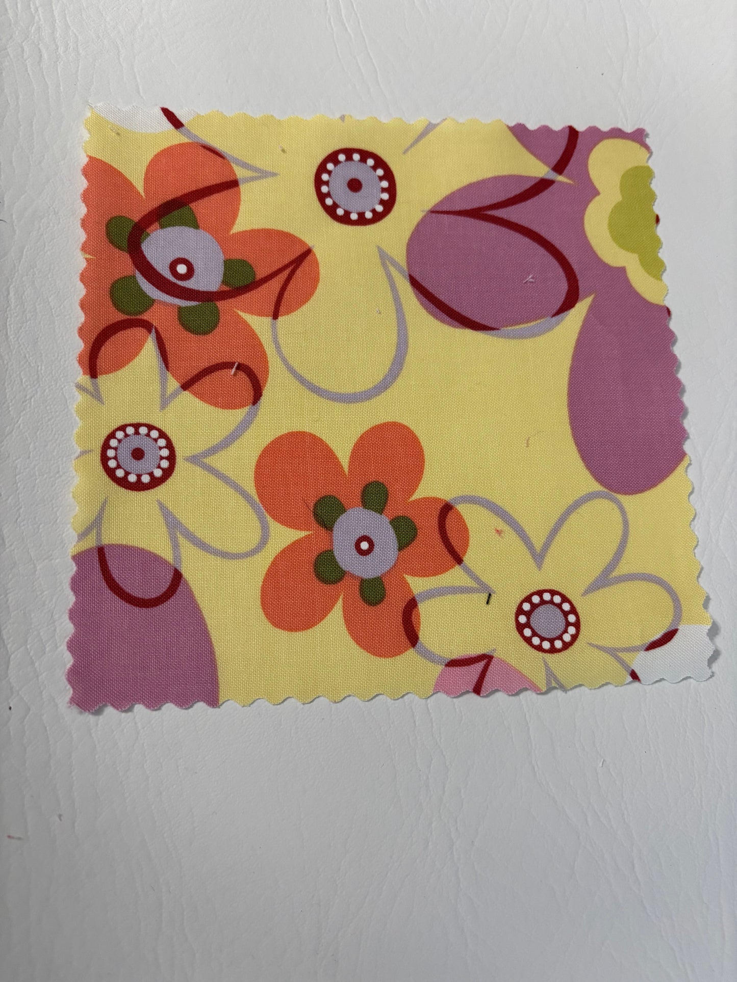 Coin Purse Yellow Lilac Flowers