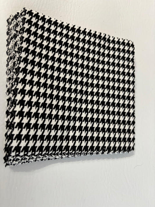 Coin Purse Black and White Tweed