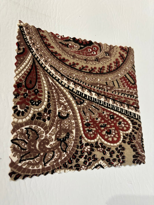 Coin Purse Brown Paisley
