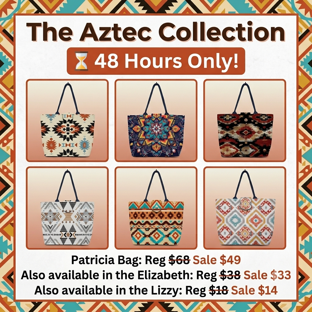 Patricia-Barbara Stanwyck Aztec Collection Bag