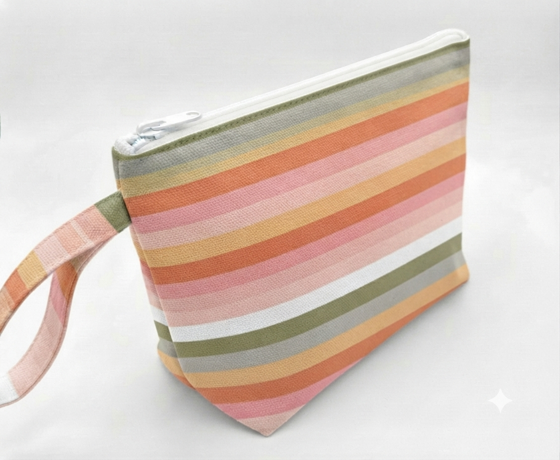 DOD Cosmetic Bag Earthy Stripes