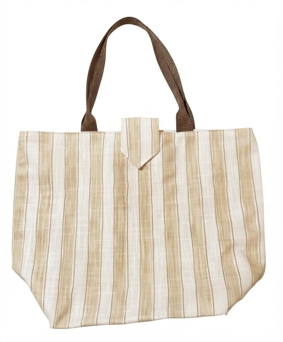 Patricia Mag Snap Tan Stripe