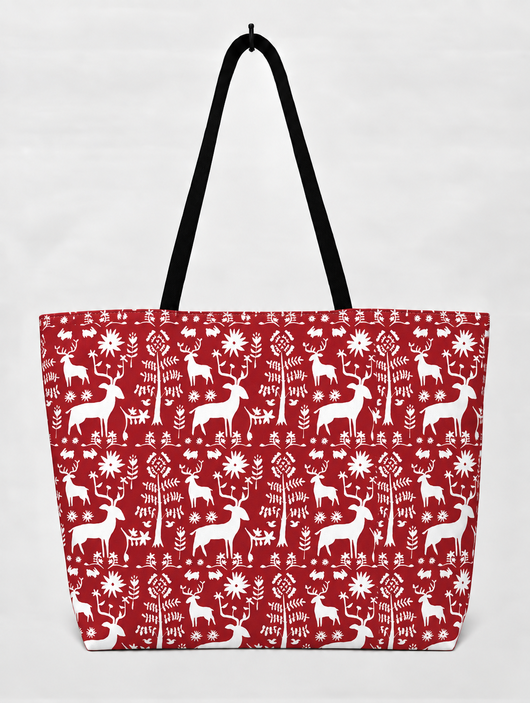 Tuesday DOD-Red White Deer Patricia Zippered