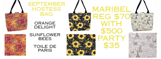 September Hostess Reward Bag